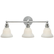 Boston Functional Triple 3-Light Bath Vanity Light in Chrome