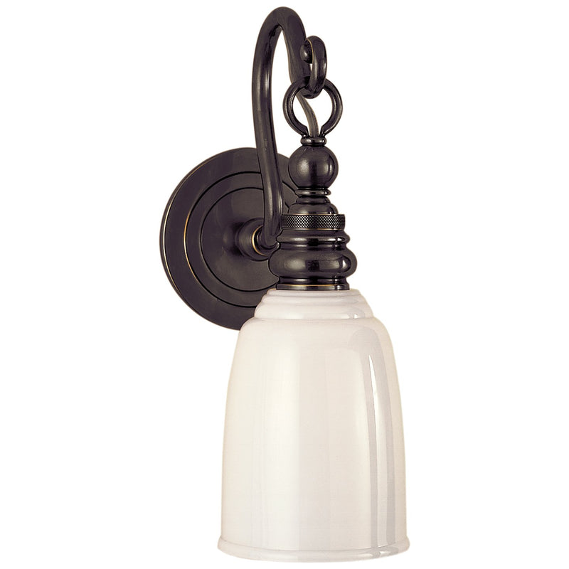 Boston Loop Arm Wall Sconce in Bronze