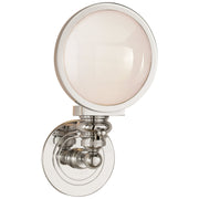 Boston Head Light Wall Sconce in Polished Nickel