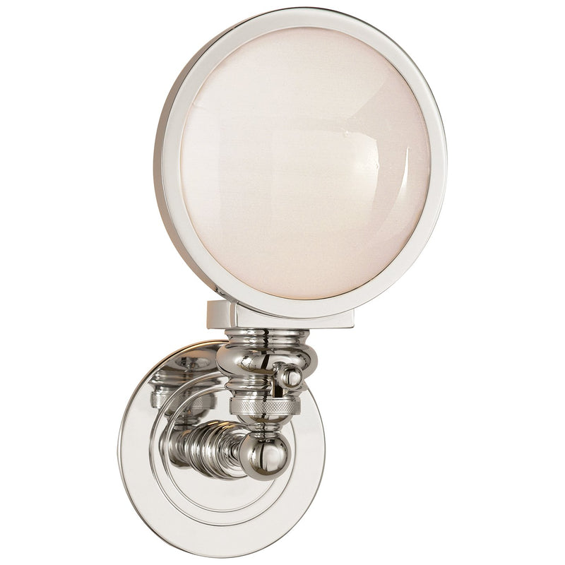 Boston Head Light Wall Sconce in Polished Nickel