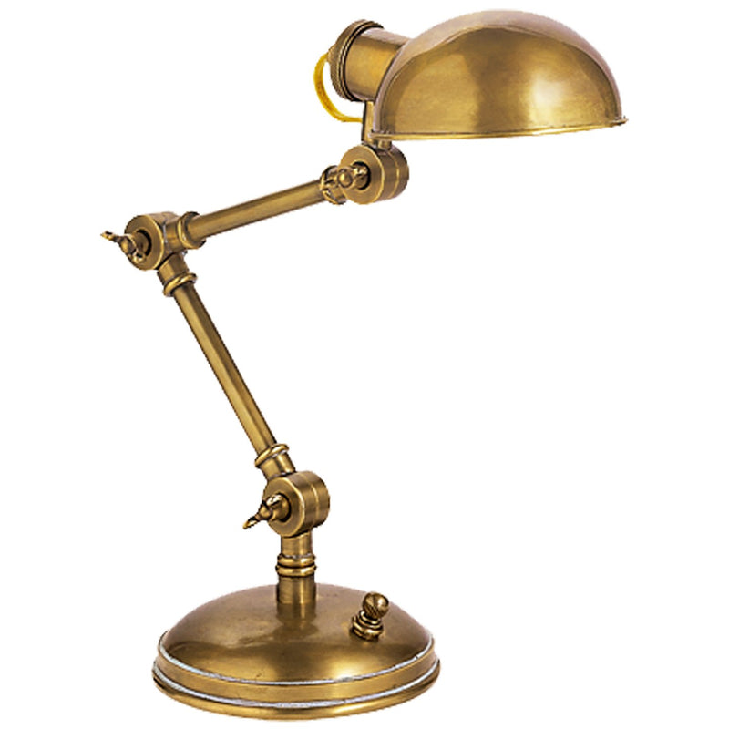 Pixie Desk Lamp in Hand-Rubbed Antique Brass