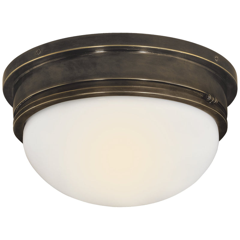 Marine Large 2-Light Flush Mount in Bronze