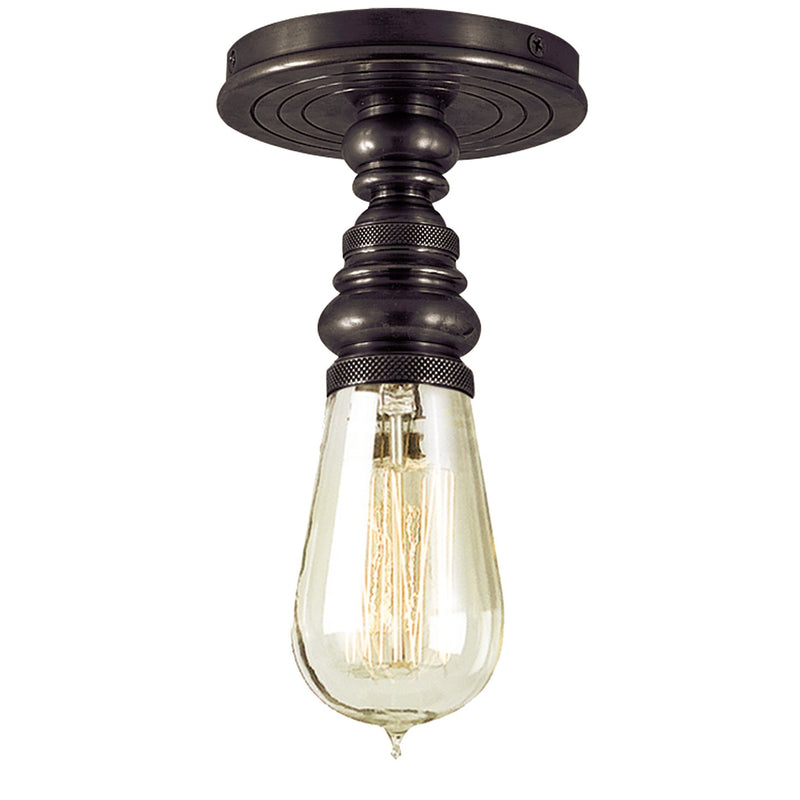 Boston Single Flush Mount in Bronze