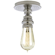 Boston Single Flush Mount in Polished Nickel