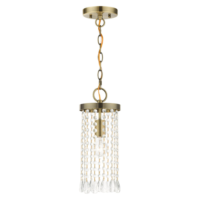 Elizabeth Mini Pendant in Antique Brass