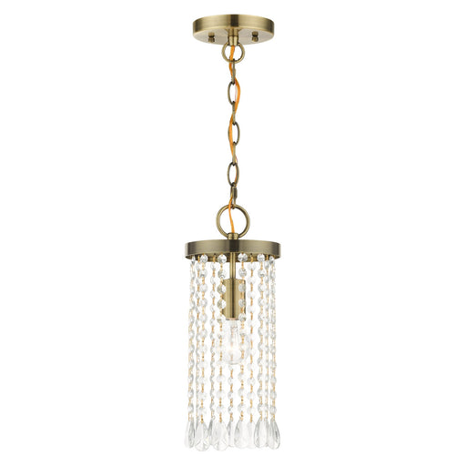 Elizabeth Mini Pendant in Antique Brass