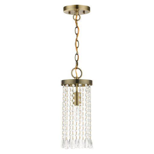 Elizabeth Mini Pendant in Antique Brass
