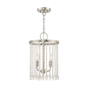 Elizabeth 2-Light Mini Chandelier in Brushed Nickel
