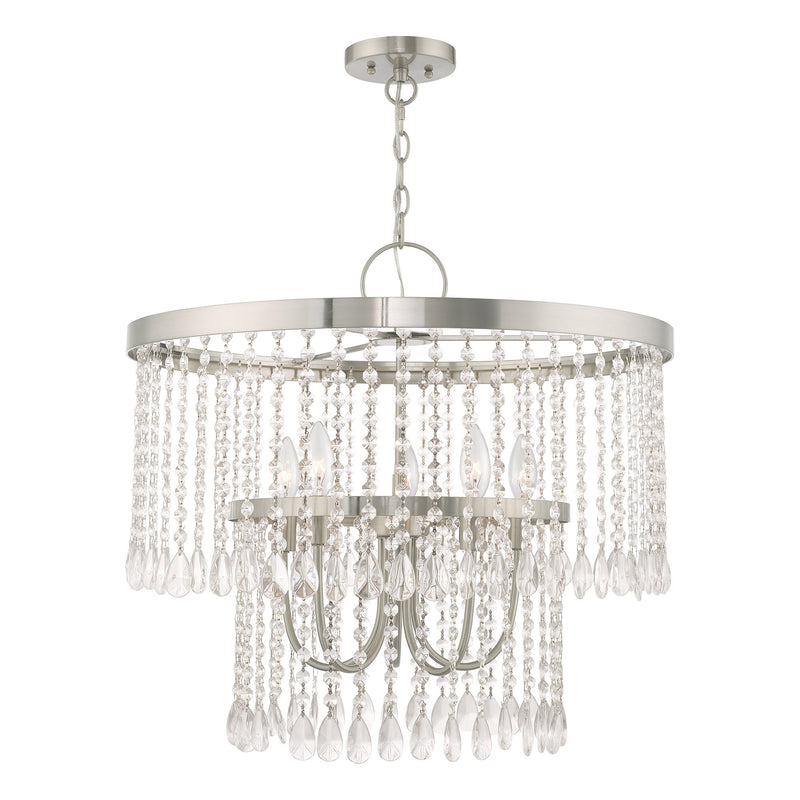 Elizabeth 5-Light Chandelier in Brushed Nickel