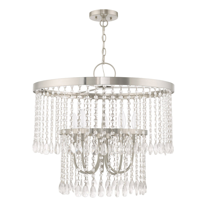 Elizabeth 5-Light Chandelier in Brushed Nickel