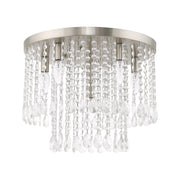 Elizabeth 18" 6-Light Flush Mount in Brushed Nickel