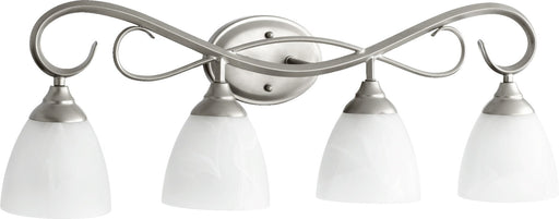 Powell 4 Light Vanity in Classic Nickel