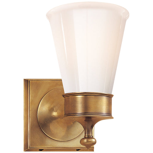 Siena Single Wall Sconce in Hand-Rubbed Antique Brass