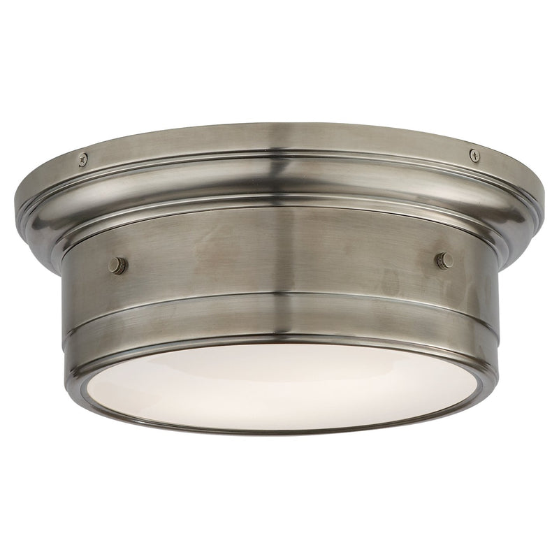 Siena Small 2-Light Flush Mount in Antique Nickel
