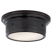 Siena Small 2-Light Flush Mount in Bronze