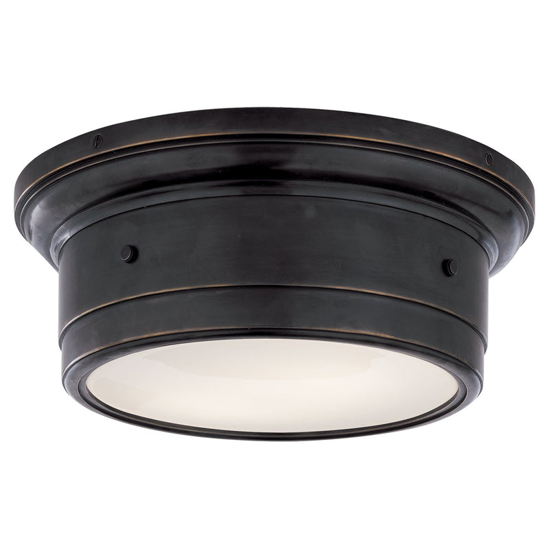 Siena Small 2-Light Flush Mount in Bronze