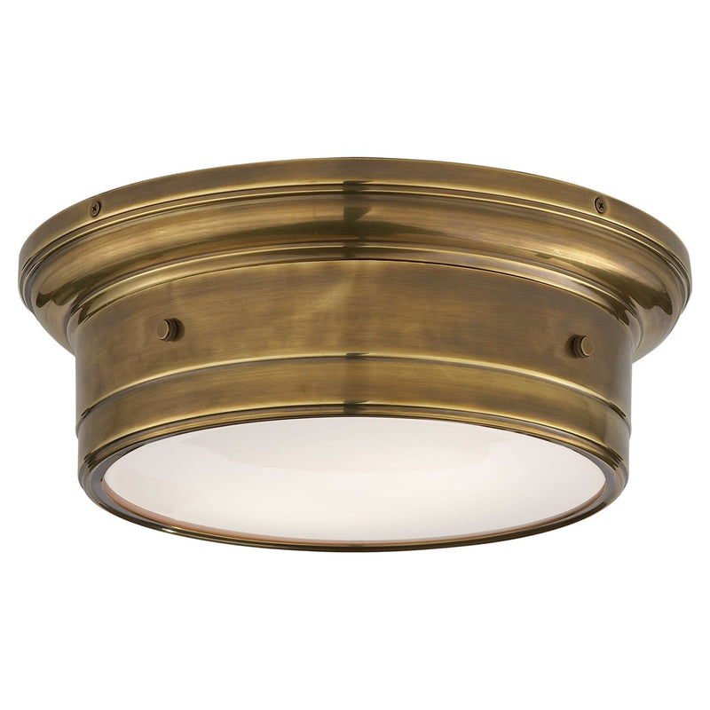 Siena Small 2-Light Flush Mount in Hand-Rubbed Antique Brass