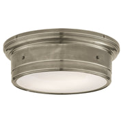 Siena Large 2-Light Flush Mount in Antique Nickel