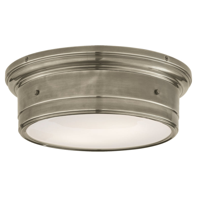 Siena Large 2-Light Flush Mount in Antique Nickel