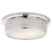 Siena Large 2-Light Flush Mount in Polished Nickel