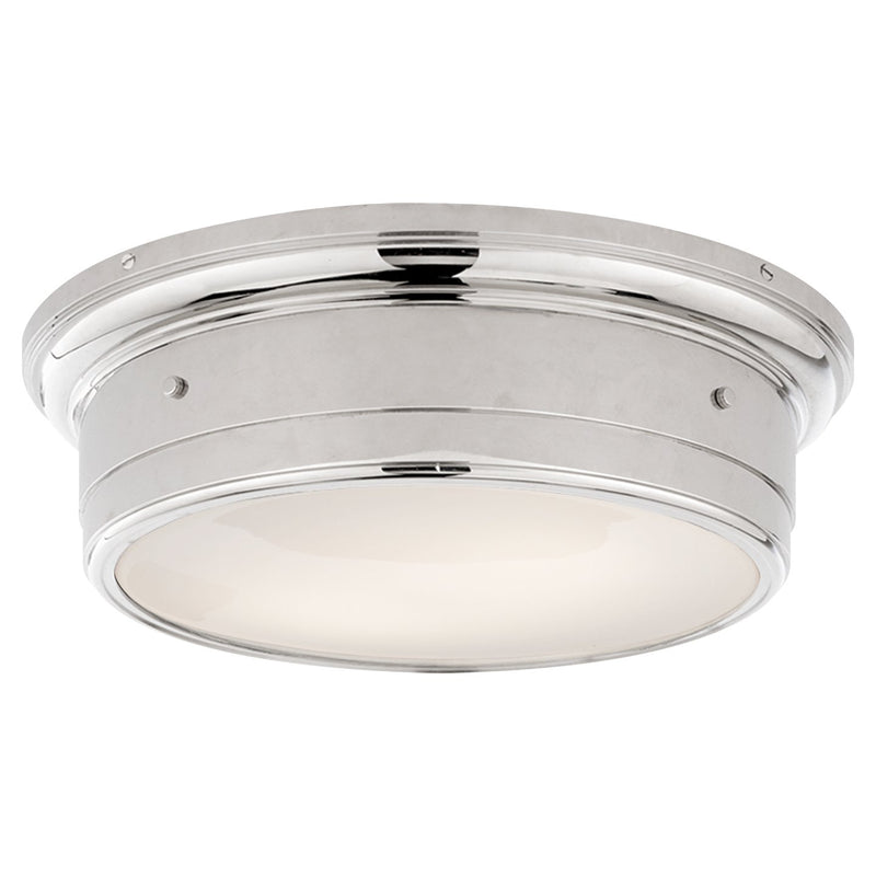 Siena Large 2-Light Flush Mount in Polished Nickel