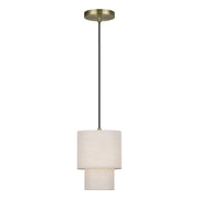 Monroe Mini Pendant in Antique Brass