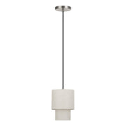 Monroe Mini Pendant in Brushed Nickel