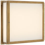 Mercer Square Box 2-Light Wall Sconce in Hand-Rubbed Antique Brass