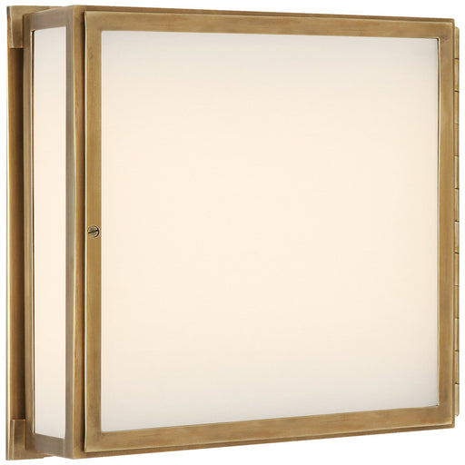 Mercer Square Box 2-Light Wall Sconce in Hand-Rubbed Antique Brass