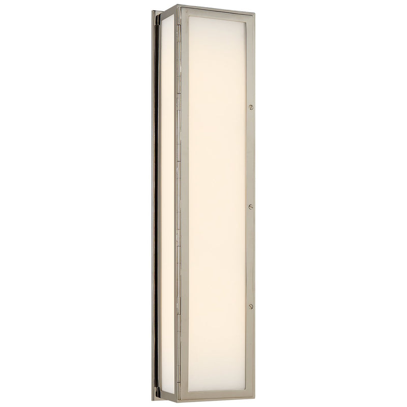 Mercer Long Box 3-Light Wall Sconce in Polished Nickel
