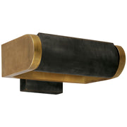 David 7" Art Picture Light in Hand-Rubbed Antique Brass and Bronze