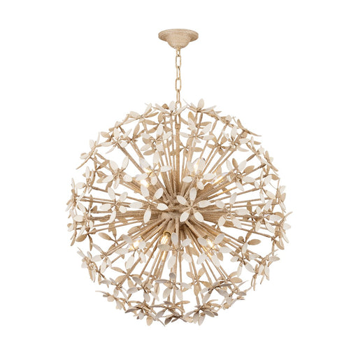 Corfu 10-Light Chandelier in Ivory Coco