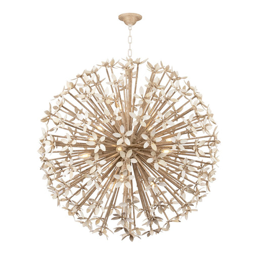 Corfu 16-Light Chandelier in Ivory Coco