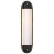 Selecta Long 2-Light Wall Sconce in Bronze with Antique Brass