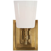 Bryant Single Bath Sconce in Hand-Rubbed Antique Brass