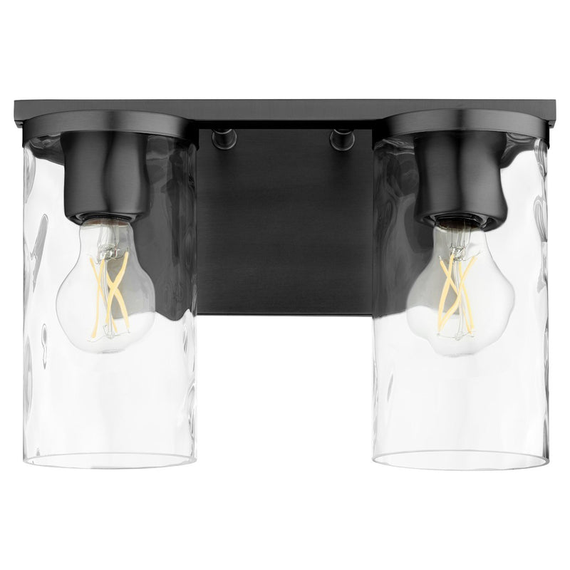 Steinway 2 Light Vanity in Matte Black