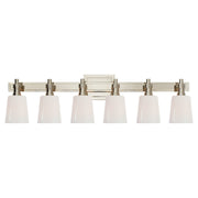 Bryant 6-Light Linear Bath Vanity Light in Polished Nickel