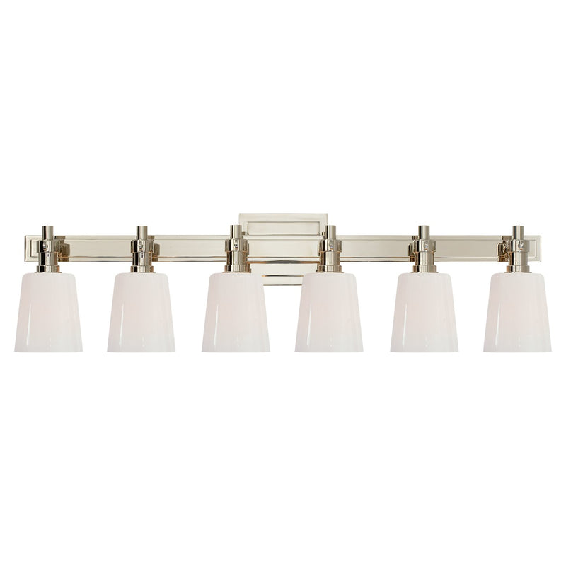 Bryant 6-Light Linear Bath Vanity Light in Polished Nickel