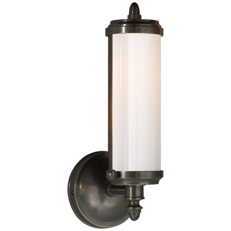 Merchant Single Bath Sconce in Bronze
