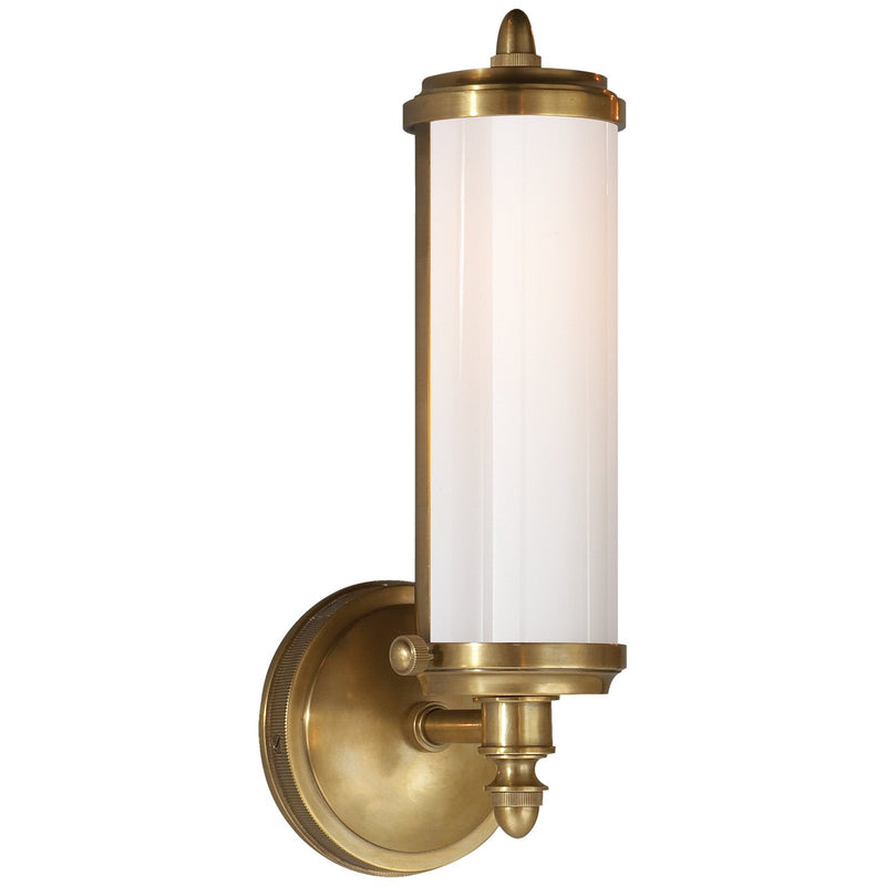 Merchant Single Bath Sconce in Hand-Rubbed Antique Brass