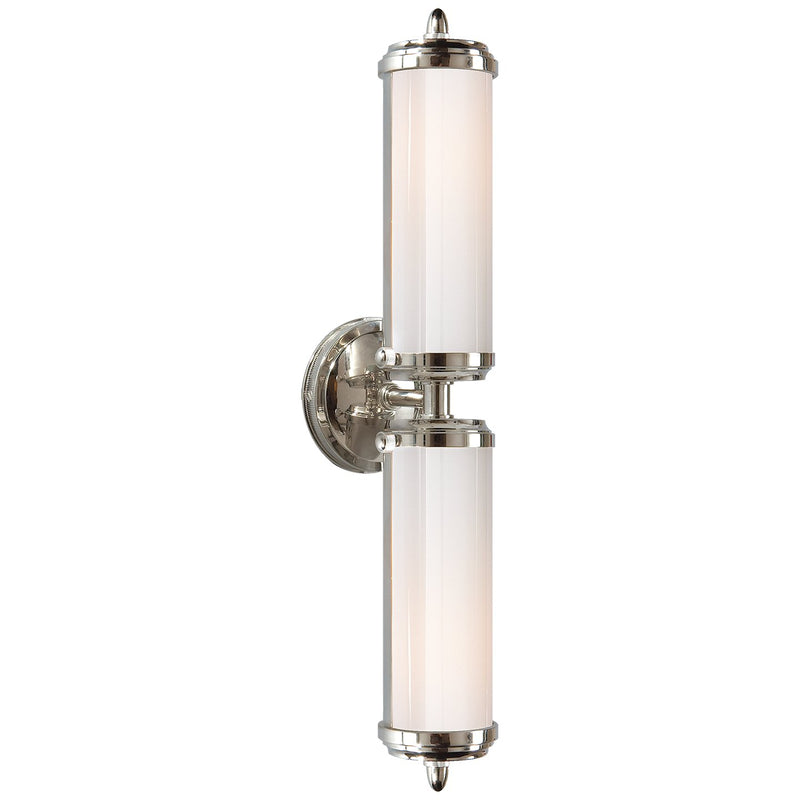 Merchant Double 2-Light Bath Vanity Light in Chrome