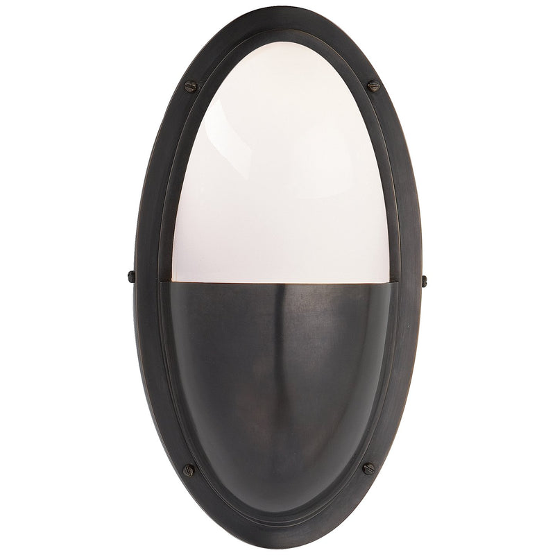 Pelham Oval Outdoor Wall Sconce in Bronze