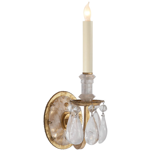 Elizabeth Single Wall Sconce in Gilded Iron