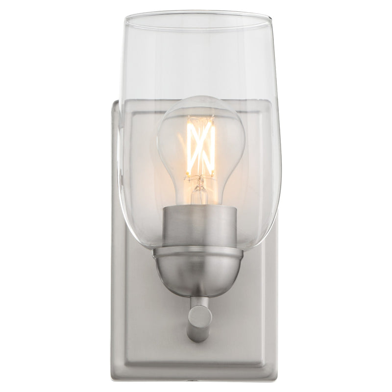 Wallinger 1 Light Wall Sconce in Satin Nickel