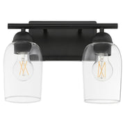 Wallinger 2 Light Vanity in Matte Black