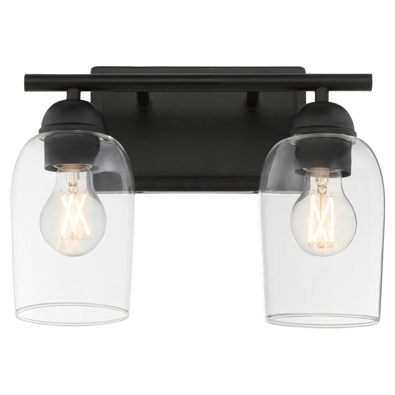 Wallinger 2 Light Vanity in Matte Black