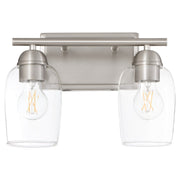 Wallinger 2 Light Vanity in Satin Nickel