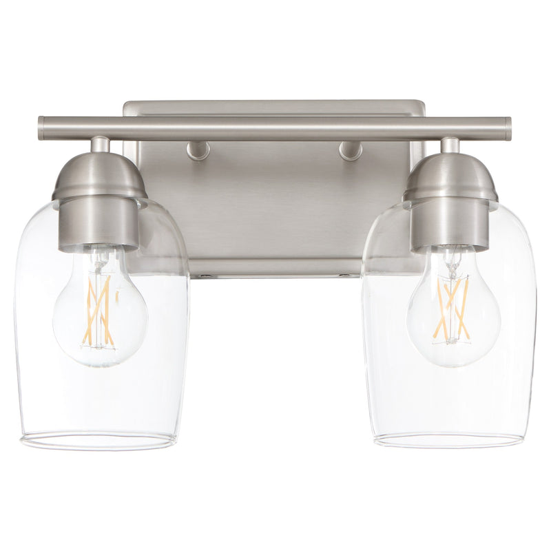 Wallinger 2 Light Vanity in Satin Nickel