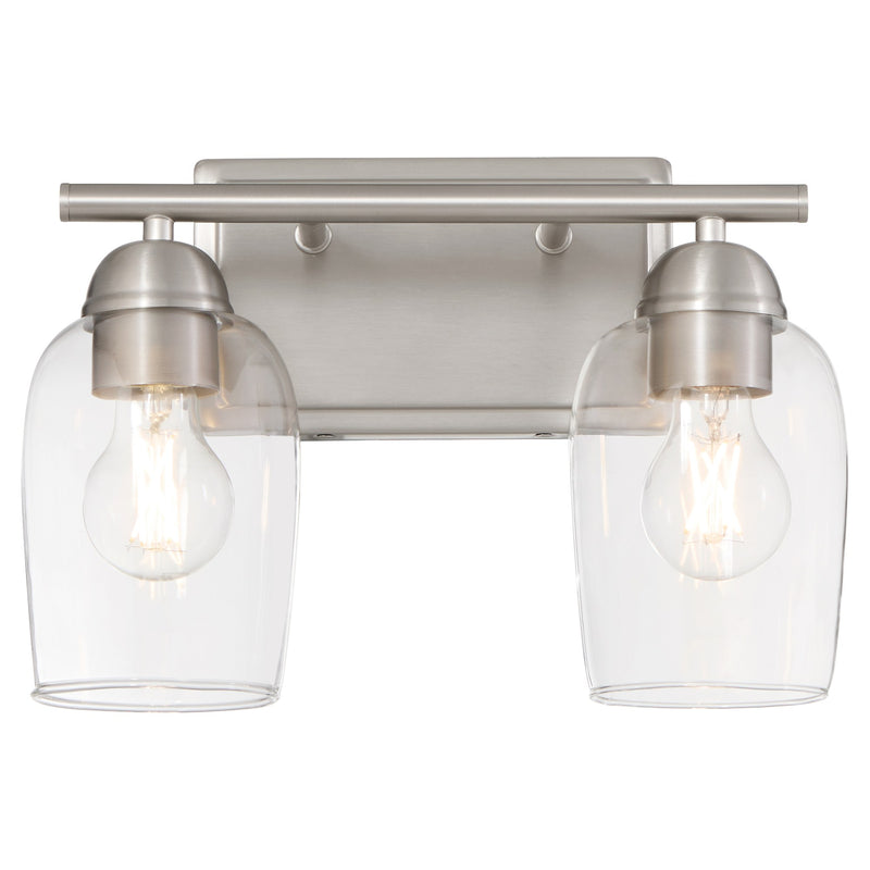 Wallinger 2 Light Vanity in Satin Nickel