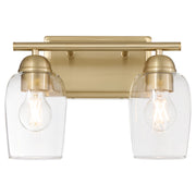 Wallinger 2 Light Vanity in Aged Brass